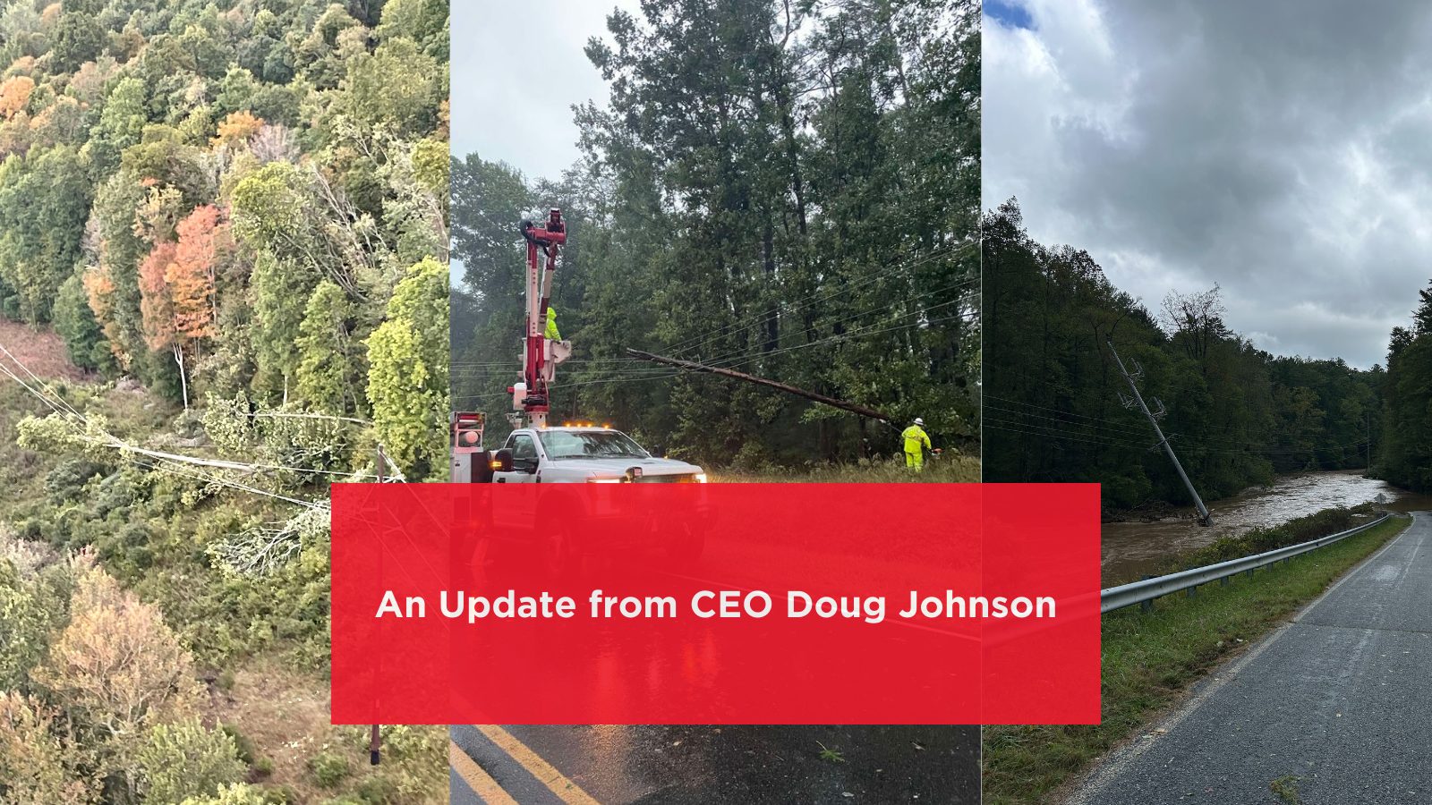Blue Ridge Energy Crews Make Progress Saturday in Devastating